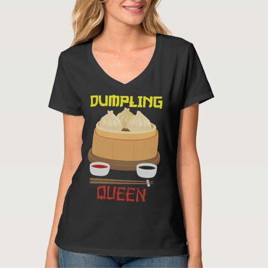 Dumpling Queen Dumpling Chinese Cuisine T-shirt (Voorkant)