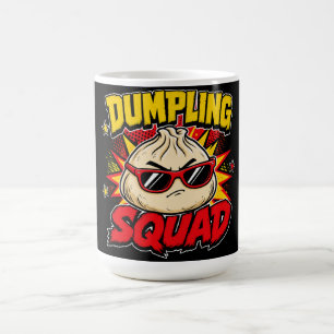Dumpling Squad Retro Comic Pop Art Foodie Dim Sum Koffiemok