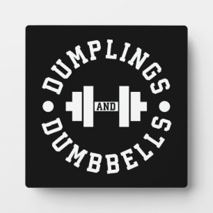 Dumplings en Dumbbells - Bulking - Funny Novelty Fotoplaat