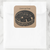 Dumplingtijd Vierkante Sticker (Tas)