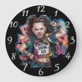 Dumpster Diving Kind: Schetsportret Grote Klok (Voorkant)