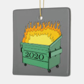 Dumpster Fire Ceramic Ornament 2020 (Links)