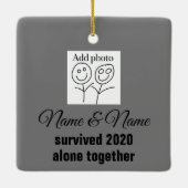 Dumpster Fire Ceramic Ornament 2020 (Achterkant)