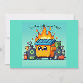 Dumpster Fire Feestdagenkaart