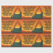 Dumpster Fire Gift Wrap Cadeaupapier (Vlak)
