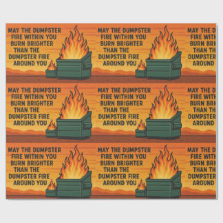 Dumpster Fire Gift Wrap Cadeaupapier