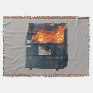 Dumpster Fire - grappige warboel Deken