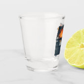 Dumpster Fire - grappige warboel Shot Glas (Links)