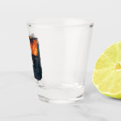 Dumpster Fire - grappige warboel Shot Glas (Rechts)