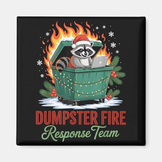Dumpster Fire Resnse Team Leader Christmas Magneet (Voorkant)