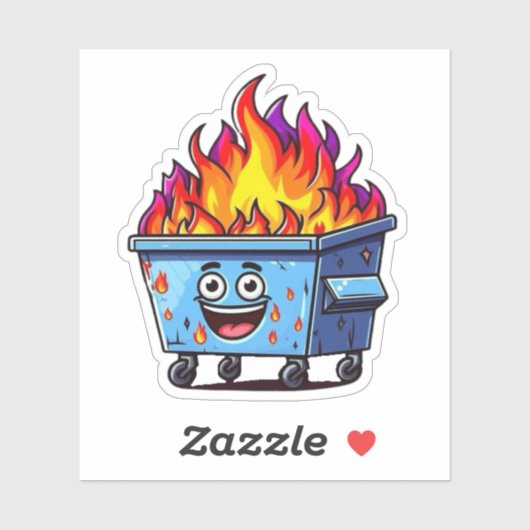 Dumpster Fire Sticker (Vel)