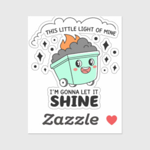 Dumpster Fire Sticker - "Dit kleine licht van mij