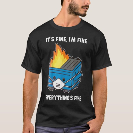 Dumpster Fire T-shirt (Voorkant)