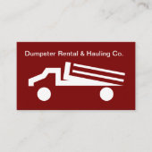Dumpster Location Camion Carte de visite moderne (Devant)