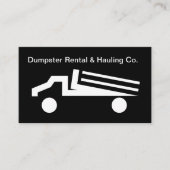 Dumpster Location Camion Carte de visite moderne (Devant)