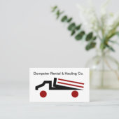 Dumpster Location Camion Carte de visite moderne (Debout devant)