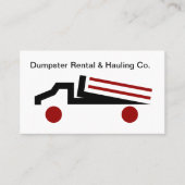 Dumpster Location Camion Carte de visite moderne (Devant)