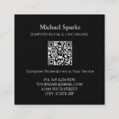 Dumpster Rentals QR Vierkante Visitekaartje (Achterkant)