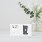 Dumpster Visitekaartje (Staand voorkant)