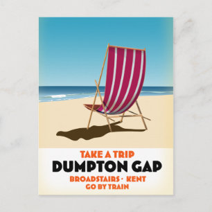 Dumpton Gap Broadstairs Kent zeeposter Briefkaart