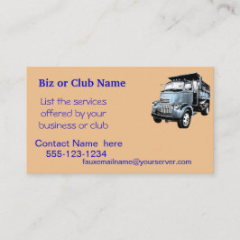  Dumptruck Biz Card2-pas aan Visitekaartje
