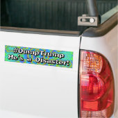 #DumpTrump Hij is een ramp! Bumpersticker (Op Truck)