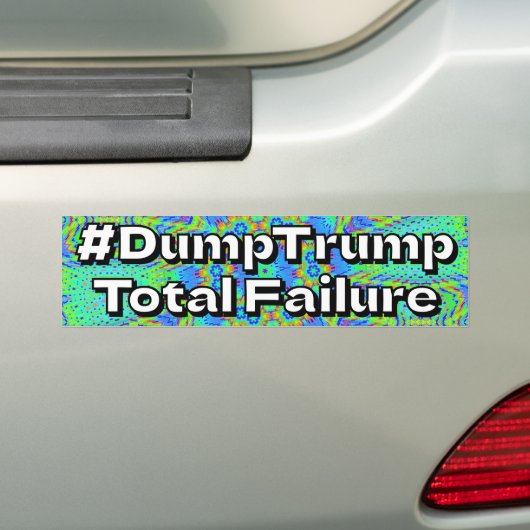 #DumpTrump Total Failure Bumpersticker (Op auto)