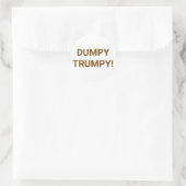 DUMPY TRUMPY Comic Splash-Art Hankamer Artjunkhaus Ronde Sticker (Tas)