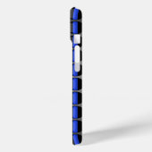 Dun blauwe lijn politie Case-Mate iPhone case (Achterkant / Links)