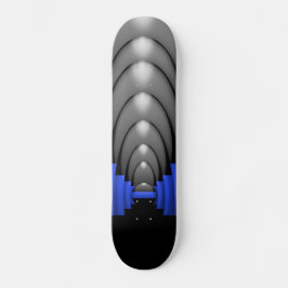 Dun blauwe lijn politie skateboard