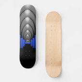 Dun blauwe lijn politie skateboard (Voorkant)
