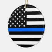 "DUN BLUE LINE OP AMERIKAANSE ENIG-OPGERUIMDE KERAMISCH ORNAMENT (Links)