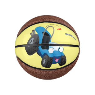 Dun buggy off road vehicle cartoon basketbal