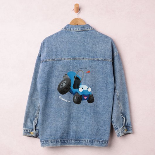 Dun buggy off road vehicle cartoon denim jacket (Hangar)