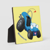 Dun buggy off road vehicle cartoon fotoplaat (Voorkant)