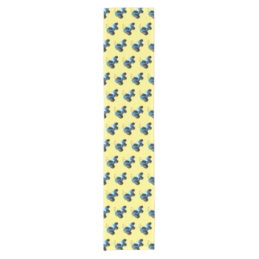 Dun buggy off road vehicle cartoon korte tafelloper (Voorkant)