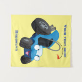 Dun buggy off road vehicle cartoon wandkleed (Voorkant (horizontaal))