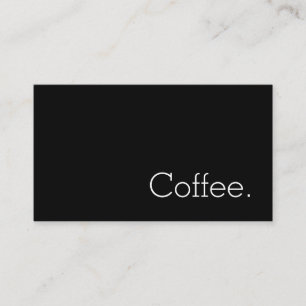 Dun eenvoudig licht woord loyaliteit koffie ponchc klantenkaartje