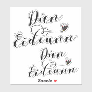 Dùn Èideann Flag Heart, Edinburgh Sticker