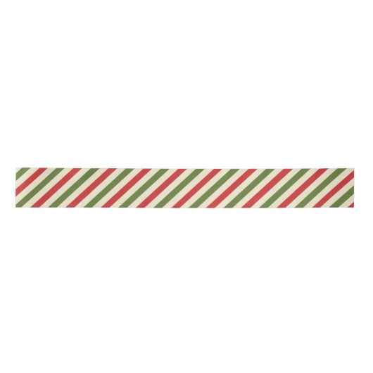 Dun  Elegant Kerst Candy Cane Lint (Voorkant)