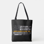 Dun Gold Line Dispatcher Flag Canvas tas (Achterkant)