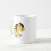 Dun Highland Pony Cartoon Mok (Voorkant links)