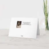 "D'un Joyeux carte de Bichon Noël velu" (Dos)