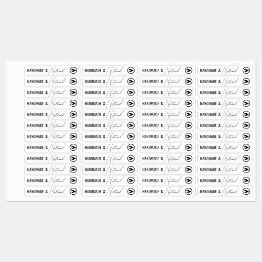 Dun Modern Jar Tamper-Proof Seal Label (Vel)