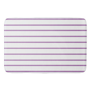Dun streep-patroon lavender badmat