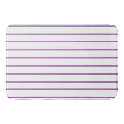 Dun streep-patroon lavender badmat (Voorkant)