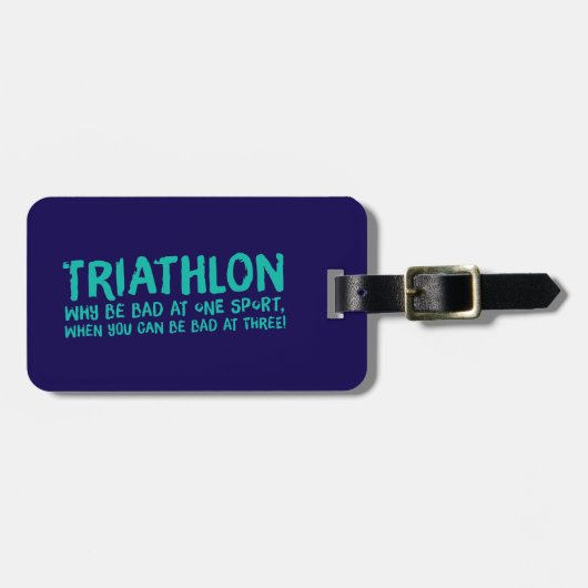 Dun. triathlon bagagelabel (Voorkant horizontaal)