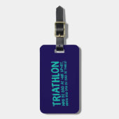 Dun. triathlon bagagelabel (Voorkant verticaal)