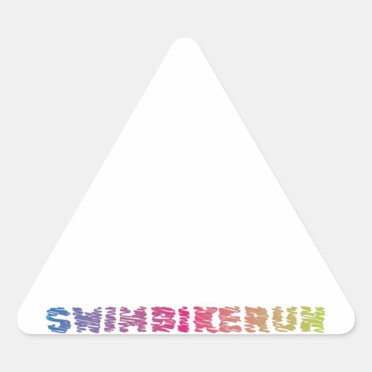 Dun. triathlon driehoek sticker (Voorkant)