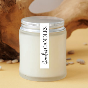 Dun zwart-wit Logo met aanraakscherm Labels